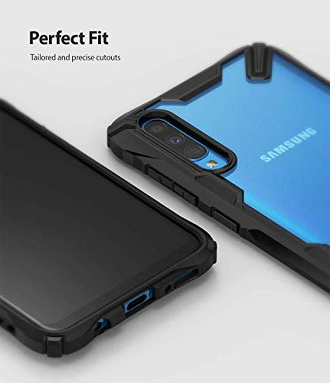 Redpepper Galaxy A70 custodia trasparente nera 6,7"