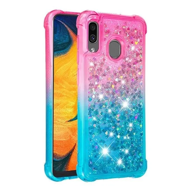 Redpepper Galaxy Cases Note 10 Plus cover rosa glitter strass