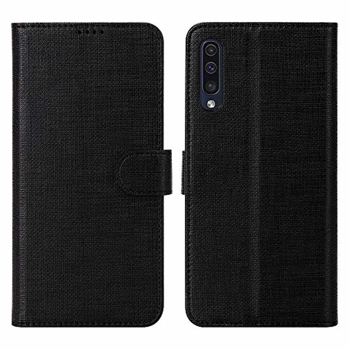 Redpepper Galaxy A70 Custodia Portafoglio Nera con Stand