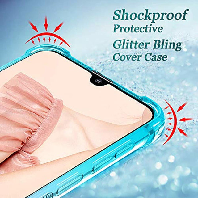 Redpepper Galaxy A70 cover glitter viola rosa TPU