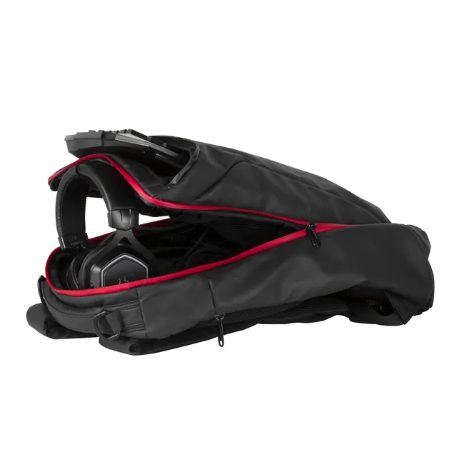 Konix Drakkar Zaino Gaming 17 Pollici 27 l Nero Rosso