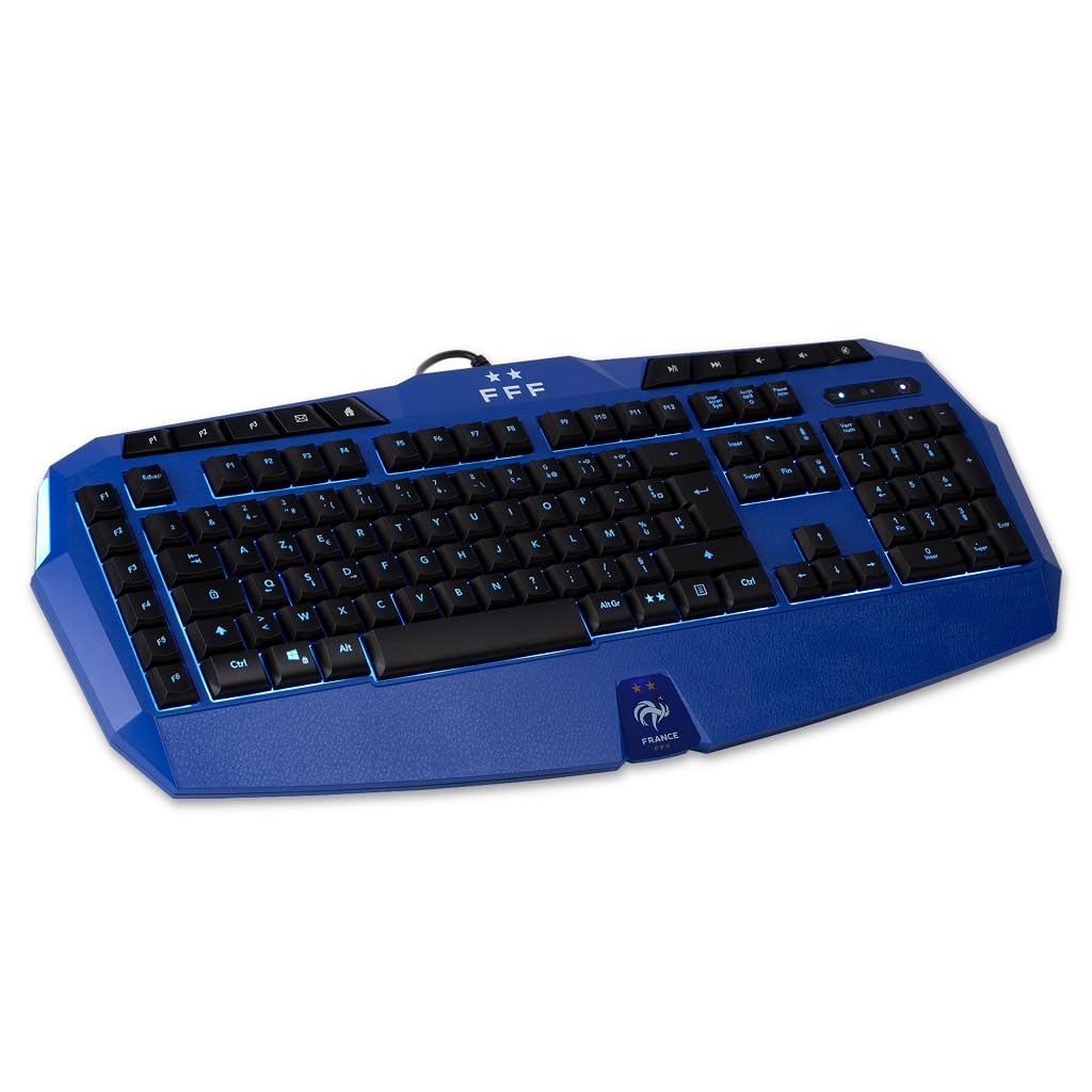 Konix FFF Tastiera Gaming Membrana AZERTY Blu USB