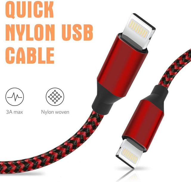 Redpepper Cavo Lightning Nylon MFi Certificato iPhone