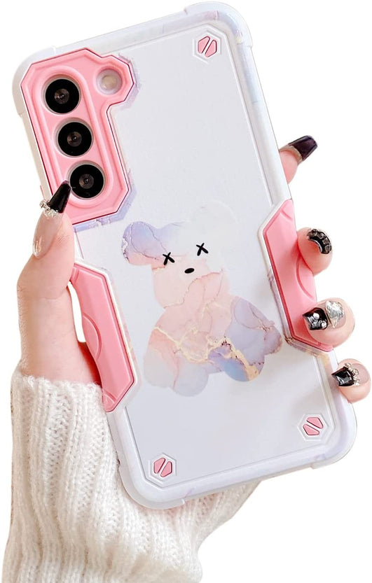 Redpepper Galaxy S22 Plus cover glitter fiori slim antiurto