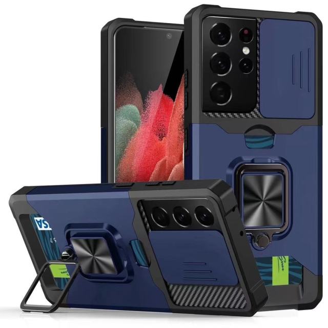 Redpepper Galaxy S21 cover armor con anello nero
