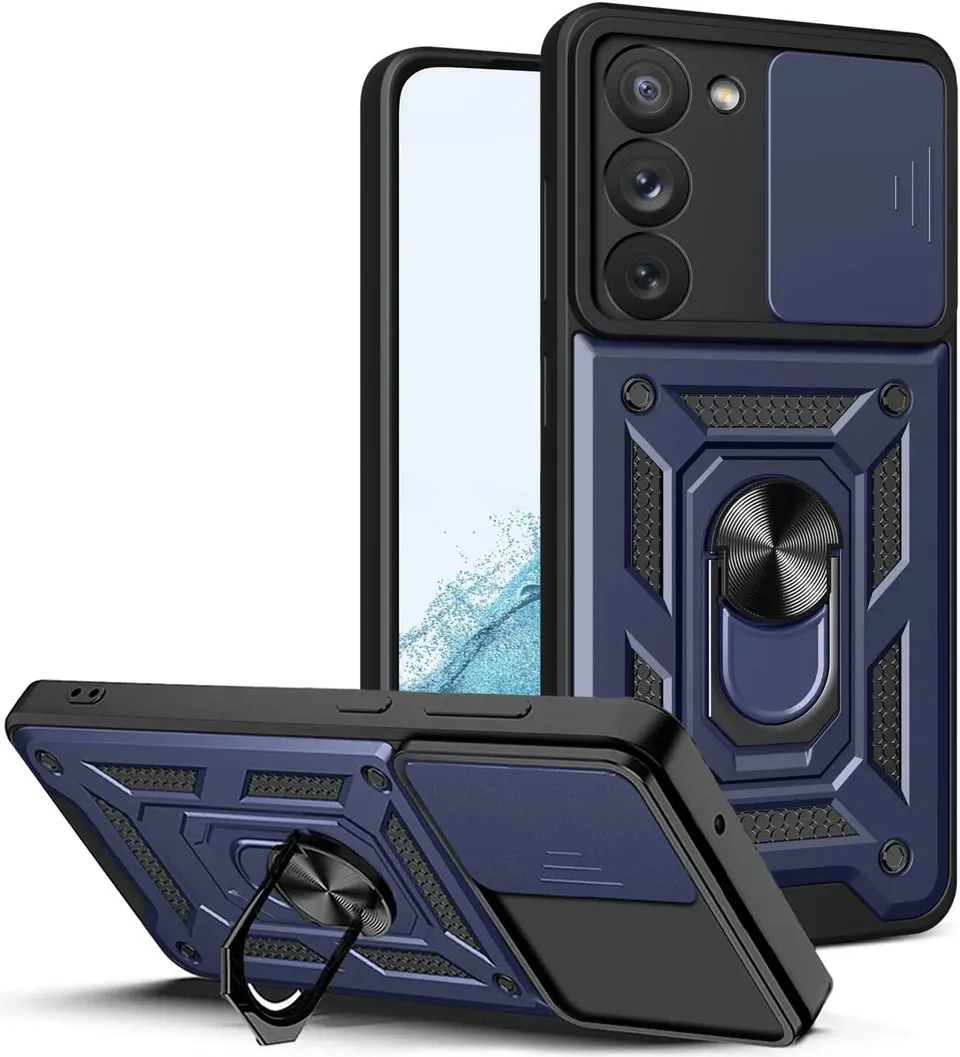 Redpepper S23 5G Cover con Anello Stand e Copri Fotocamera