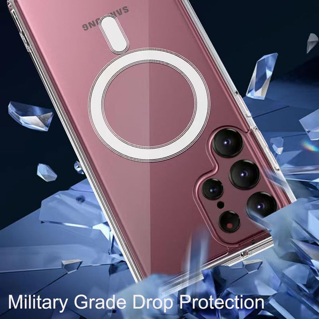 Redpepper Galaxy S25 Ultra Cover Trasparente Magnetica TPU