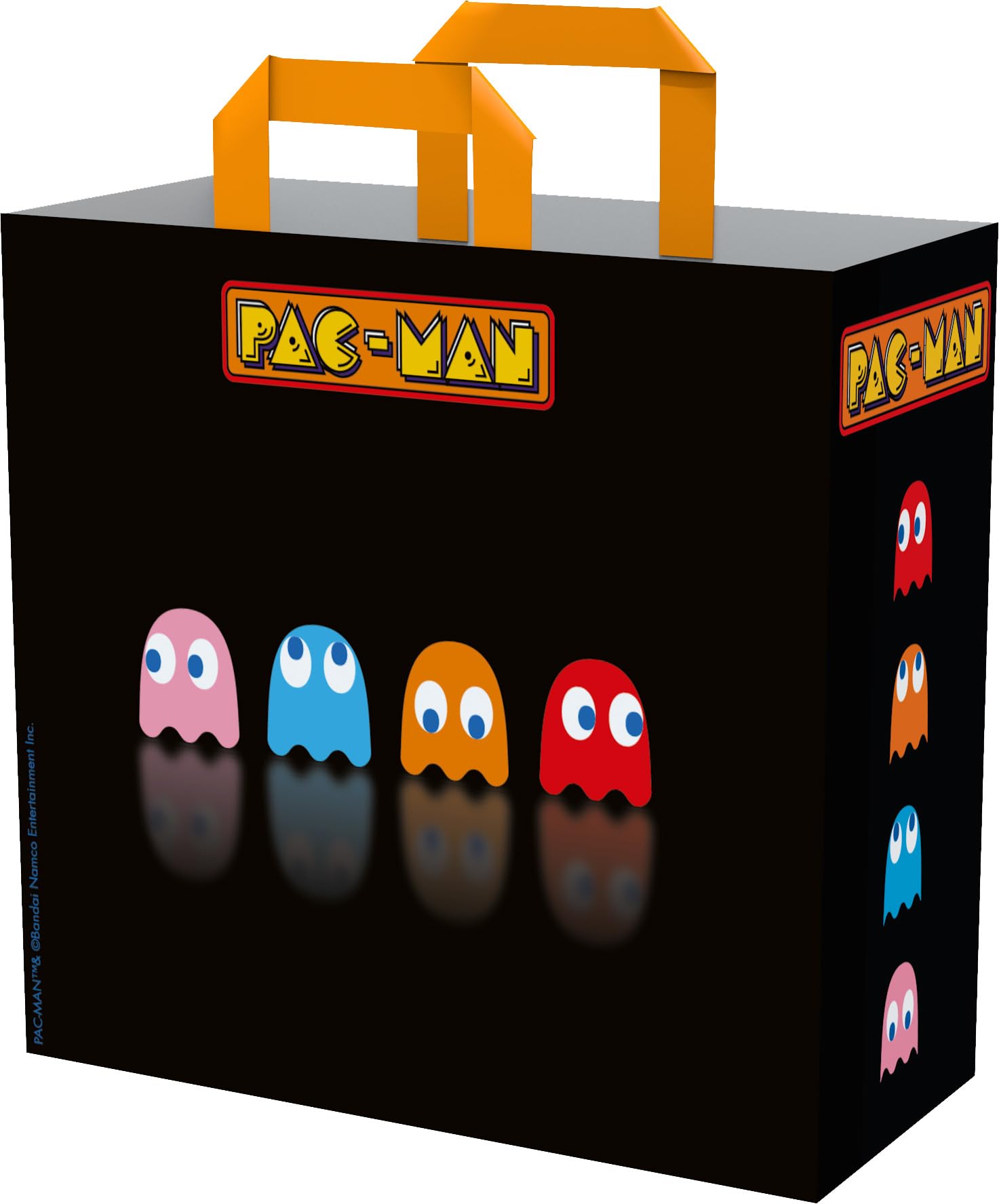 Konix Pac-Man Borsa Spesa Riciclata Nero 40x45x20cm
