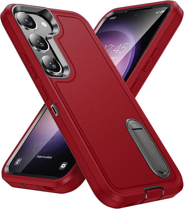 Redpepper Galaxy S23 Cover Antiurto con Cavalletto Nero