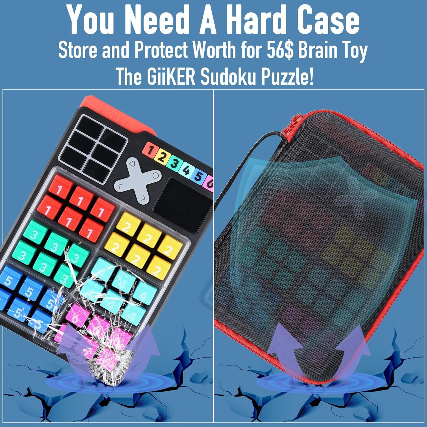Aenllosi Toy Case custodia Giiker Sudoku EVA 24x17cm