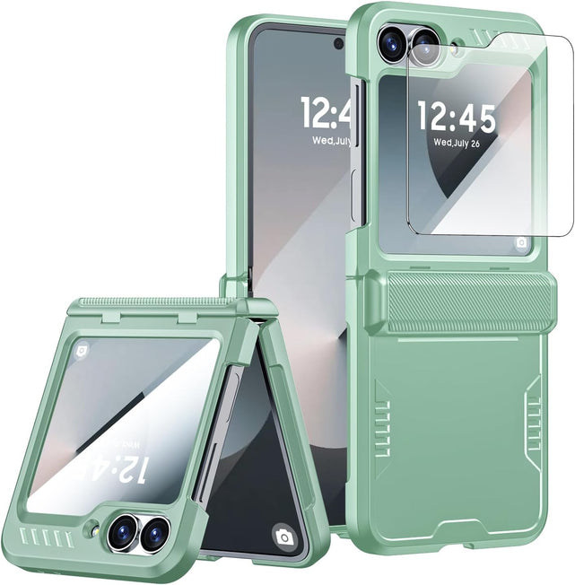 Redpepper Galaxy Cases Z Flip 6 custodia portafoglio verde