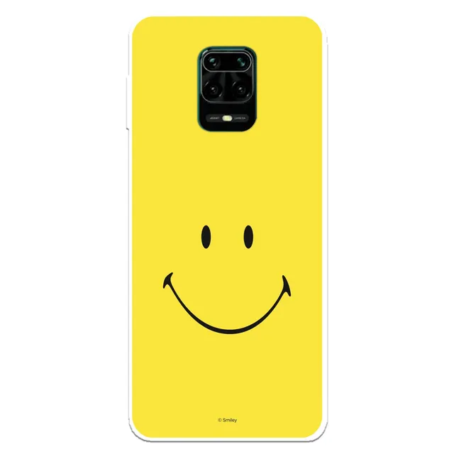 La Casa de las Carcasas Smiley Viso Giallo cover Note 9S trasparente