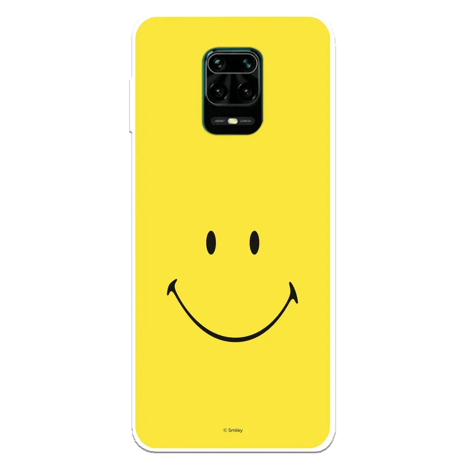 La Casa de las Carcasas Smiley Viso Giallo cover Note 9S trasparente