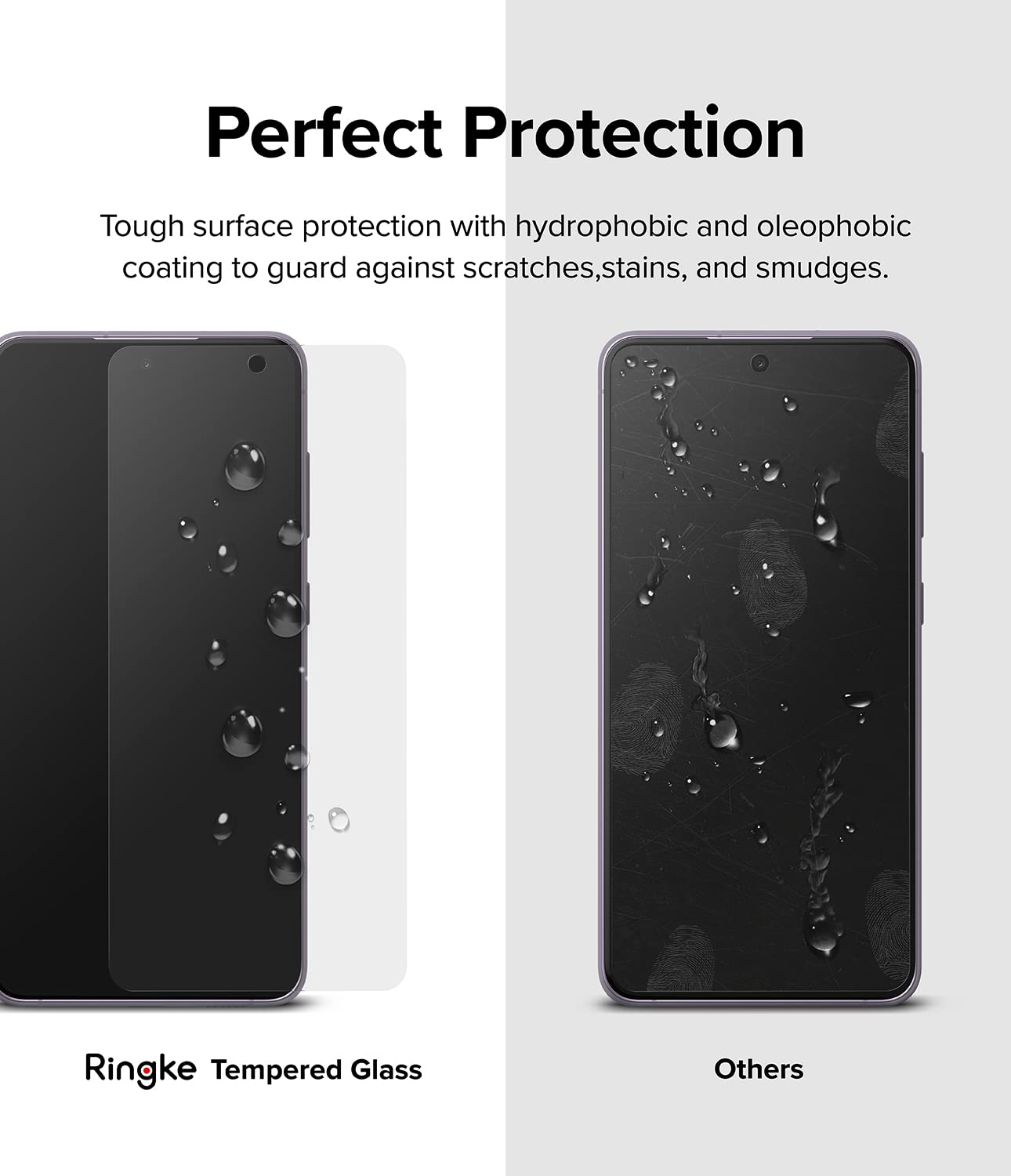 Ringke Screen Protector vetro temperato Galaxy S21 FE 5G 2 pezzi 9H
