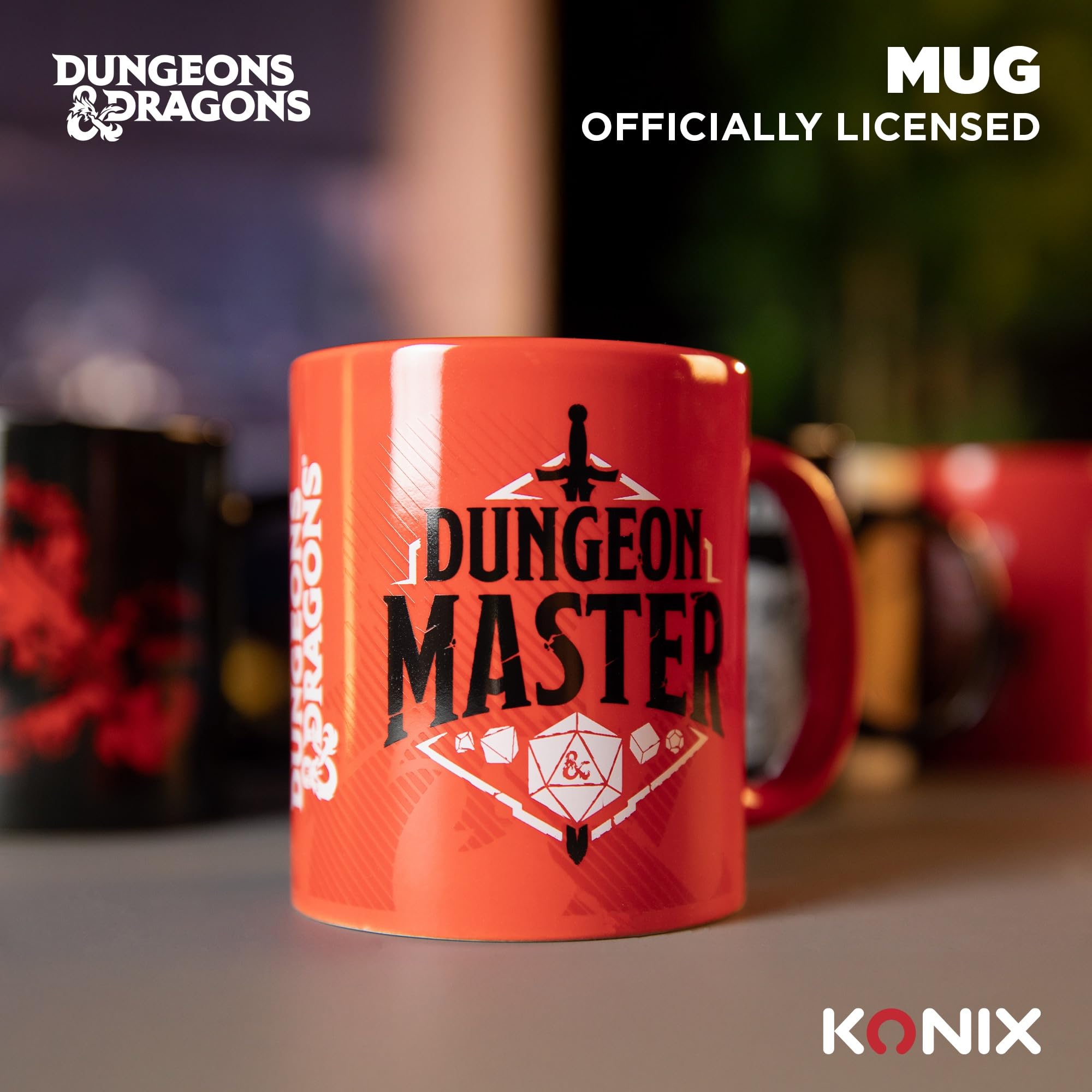 Konix Dungeons & Dragons Tazza Ceramica 320 ml Master Rosso