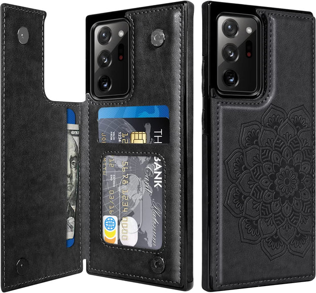 Redpepper Galaxy Note 20 Ultra cover portafoglio pelle nero