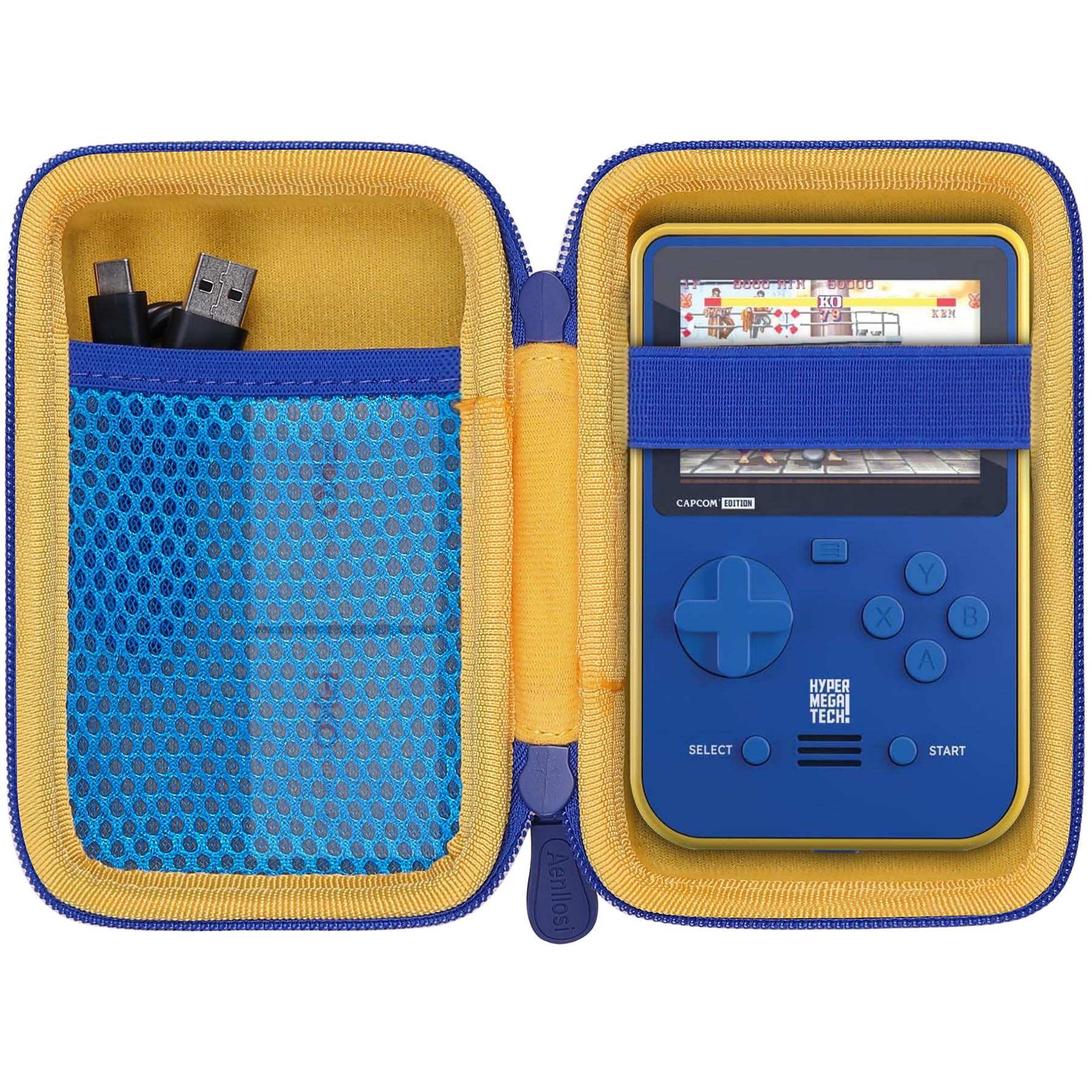 Aenllosi Game Controller Case custodia rigida Giallo Blu EVA