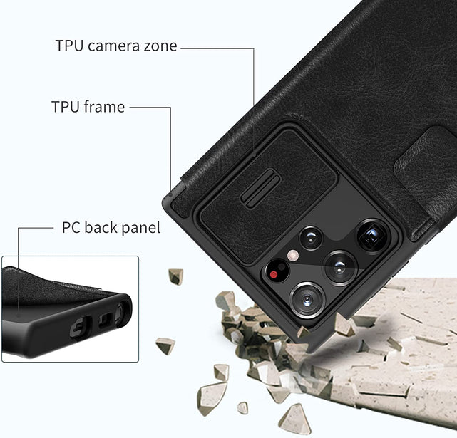 Redpepper Galaxy Cases S23 Ultra Custodia Wallet Pelle