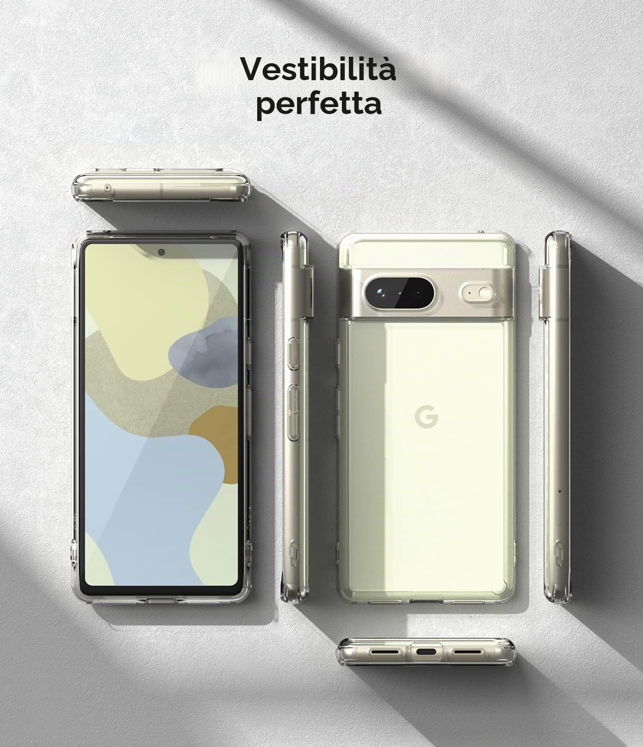 Ringke Fusion Cover Pixel 7 Clear Trasparente Antiurto