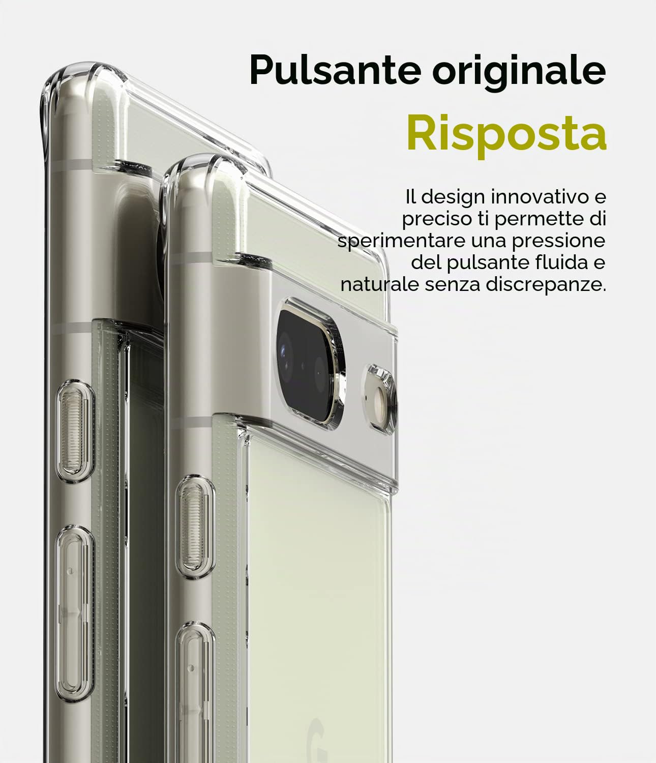 Ringke Fusion Cover Pixel 7 Clear Trasparente Antiurto