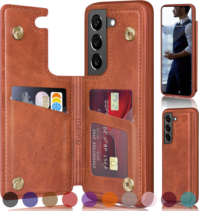 Redpepper Galaxy S22 5G 6.1 Custodia Portafoglio Nero RFID
