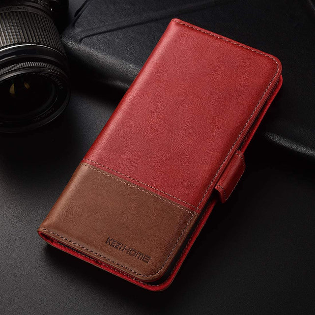Redpepper Galaxy S21 Plus Cover Pelle Portafoglio RFID Nera