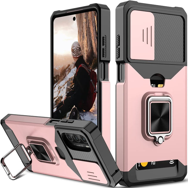 Redpepper Motorola Cases Moto G Stylus 5G cover oro rosa stand