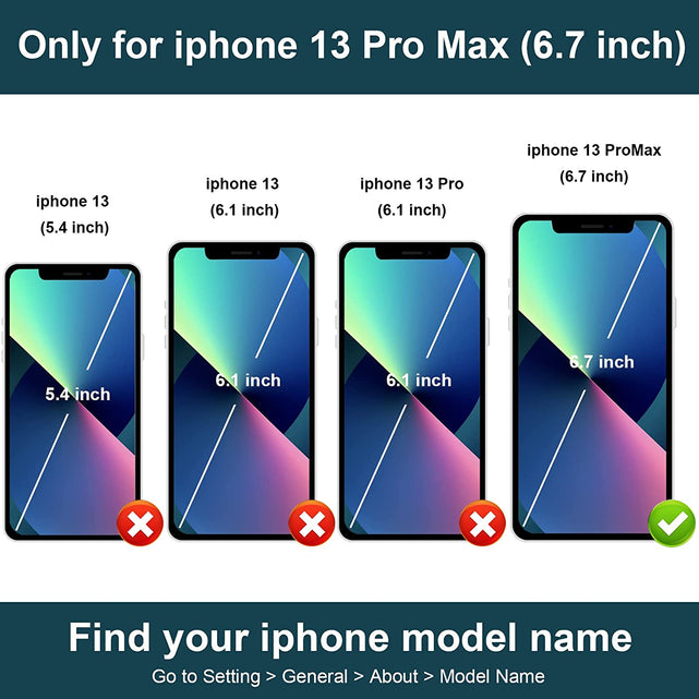 Redpepper iPhone 13 Pro Max Cover Portafoglio Marrone