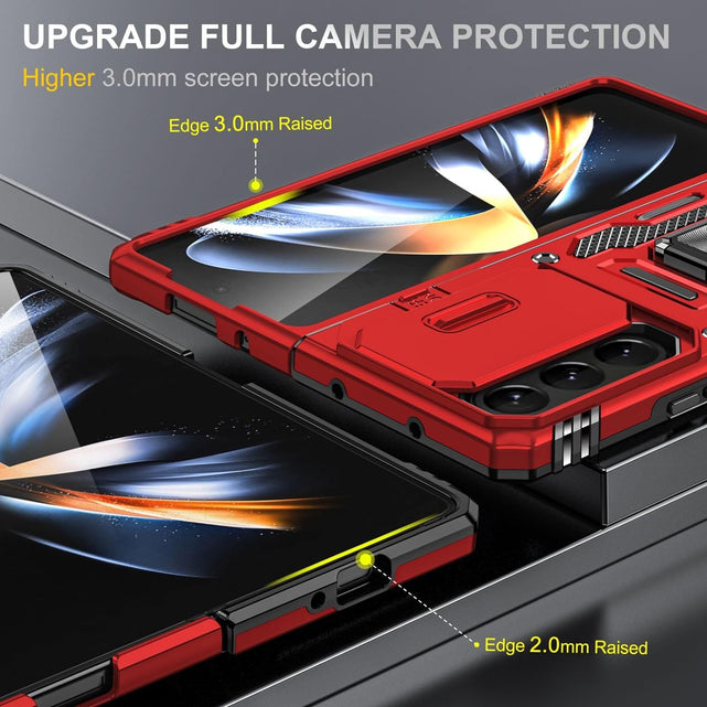 Redpepper Galaxy Cases Z Fold 5 cover rossa con anello