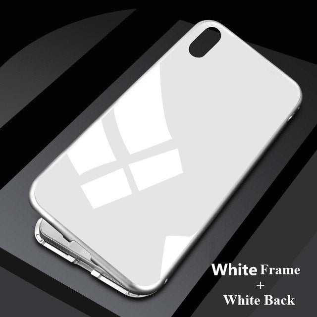 Redpepper iPhone XS Max cover magnetica vetro nero 360°