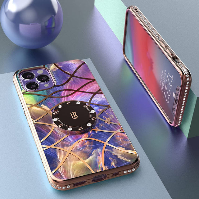 Redpepper Apple Cases iPhone 13 Pro Max cover glitter con anello