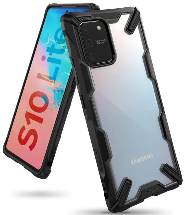 Ringke Fusion-X Cover Galaxy S10 Lite Nero trasparente antiurto