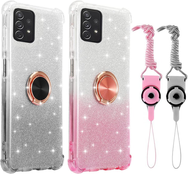 Redpepper Galaxy S21 Ultra cover glitter argento nero
