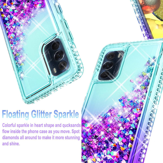 Redpepper Edge Plus 2022 Cover Glitter Teal Purple con Vetro