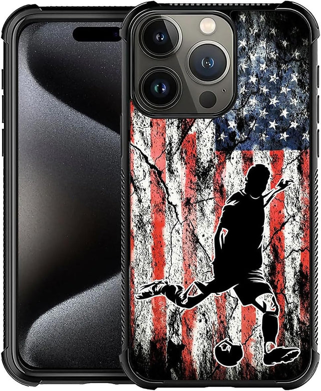 Redpepper Apple Cases iPhone 16 cover effetto legno bandiera antiurto