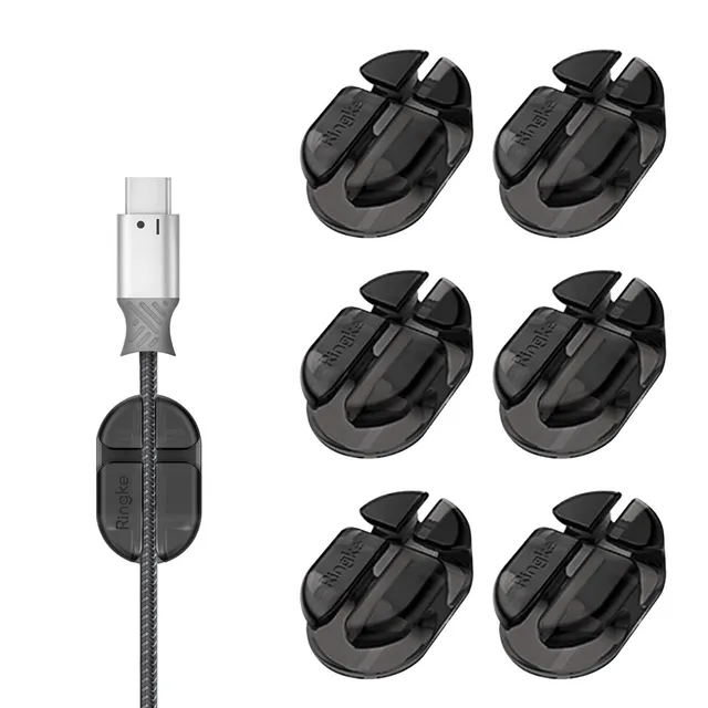 Ringke Cable Tie Organizer clip fermacavo adesivo 6 pezzi