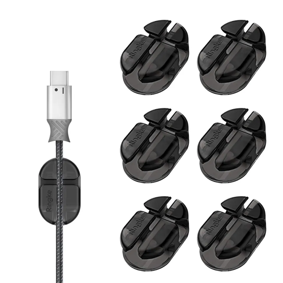 Ringke Cable Tie Organizer clip fermacavo adesivo 6 pezzi