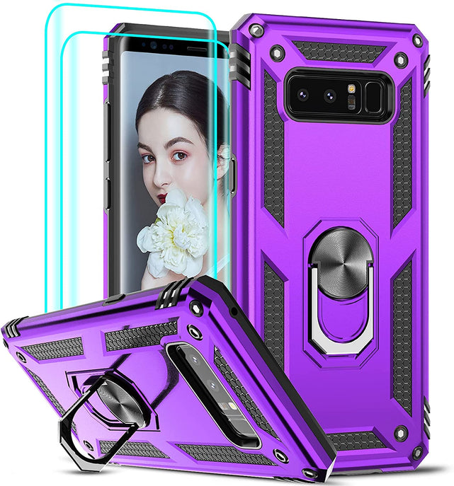 Redpepper Galaxy Note 8 Custodia Nera con Stand 360