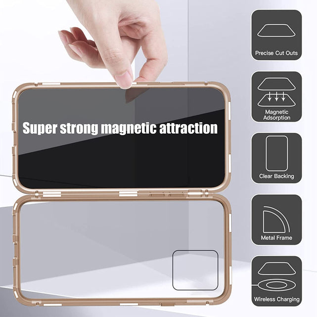 Redpepper iPhone 14 Pro Max cover privacy magnetica vetro