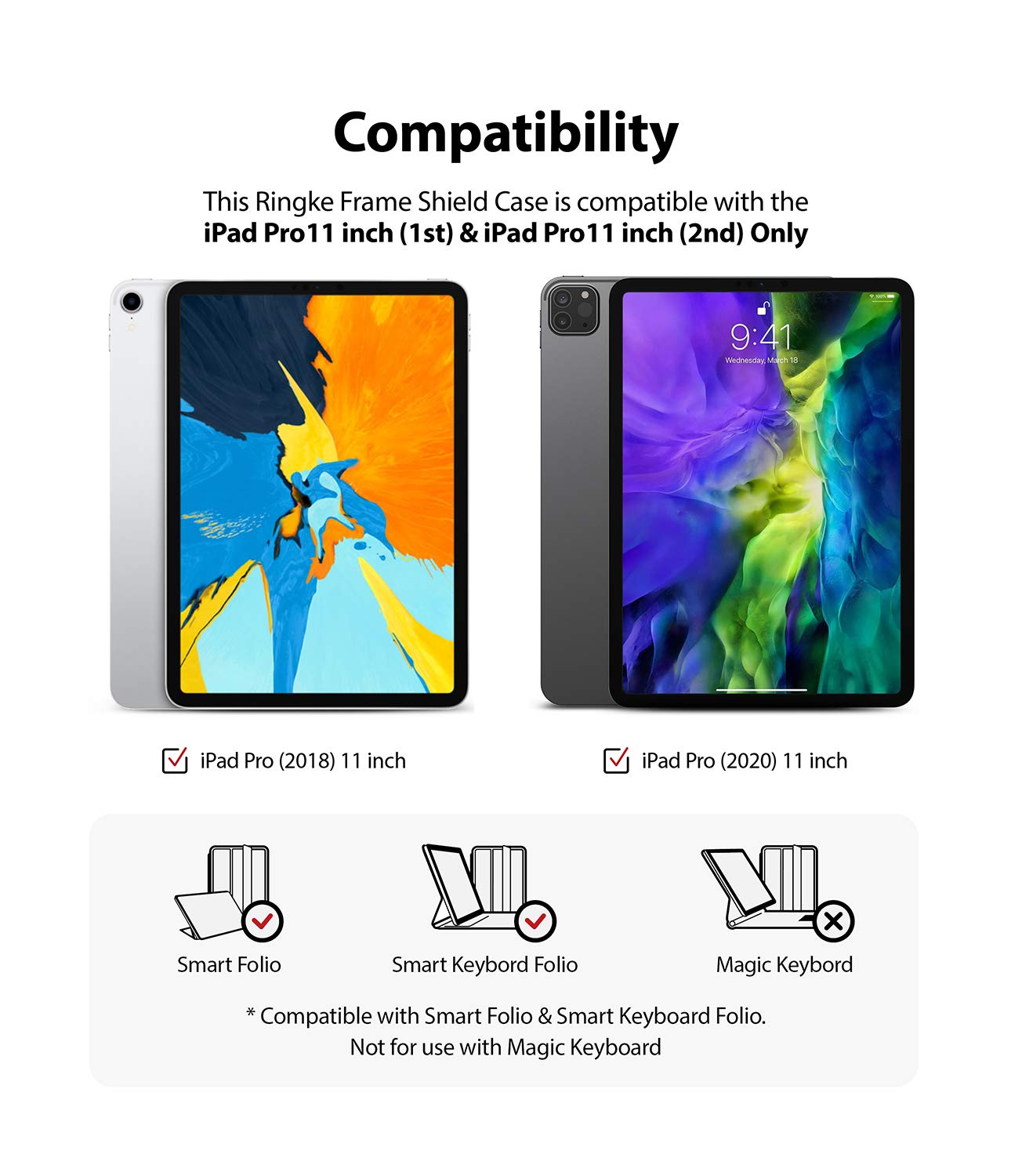 Ringke Full Frame Styling cornice iPad Pro 11 argento opaco