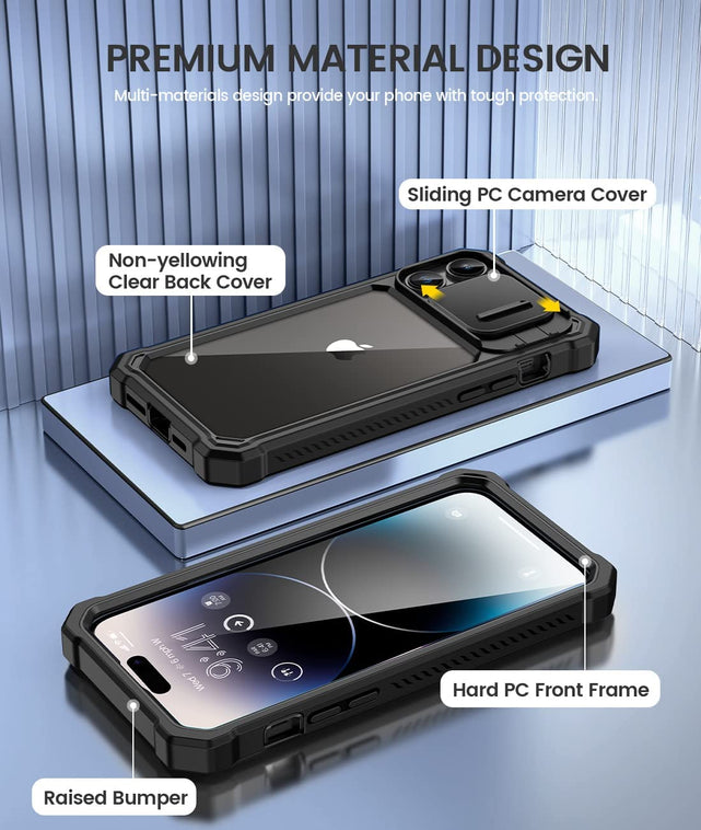 Redpepper Apple Cases cover iPhone 14 Pro corazzata trasparente