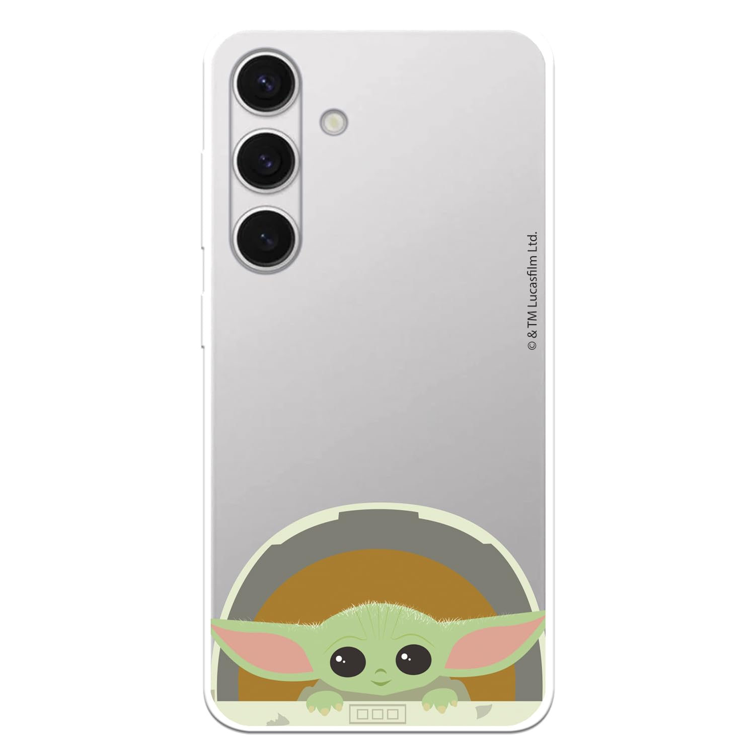 La Casa de las Carcasas Licenze cover S24 Baby Yoda Sorrisi silicone
