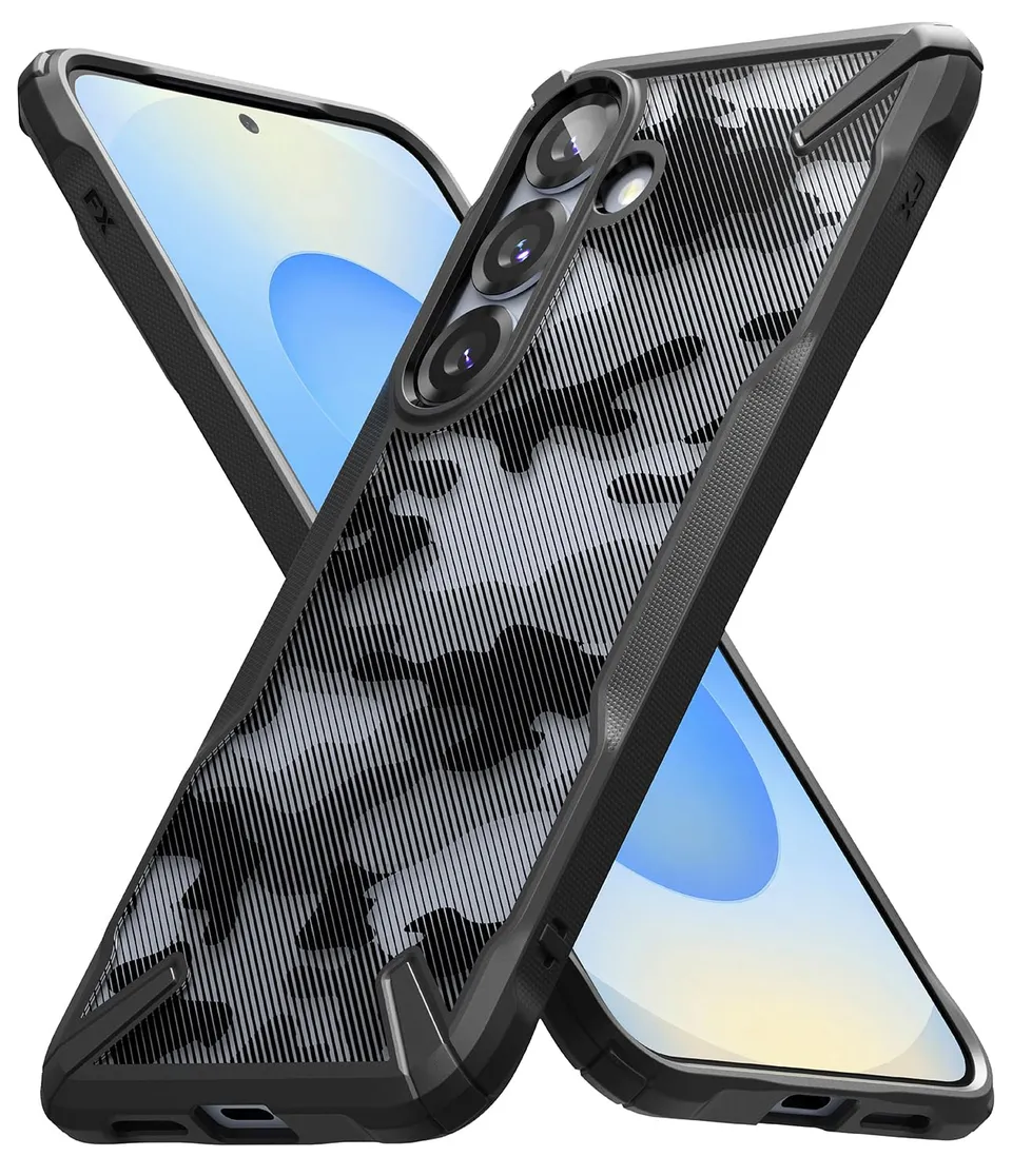 Ringke Fusion-X Cover Galaxy S25 Mimetica Camo Black