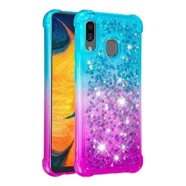 Redpepper Galaxy Cases Note 10 Plus cover rosa glitter strass