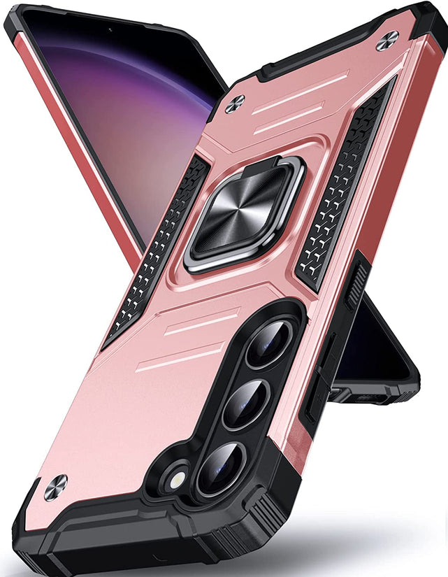 Redpepper Galaxy Cases S23 Plus cover anello oro rosa