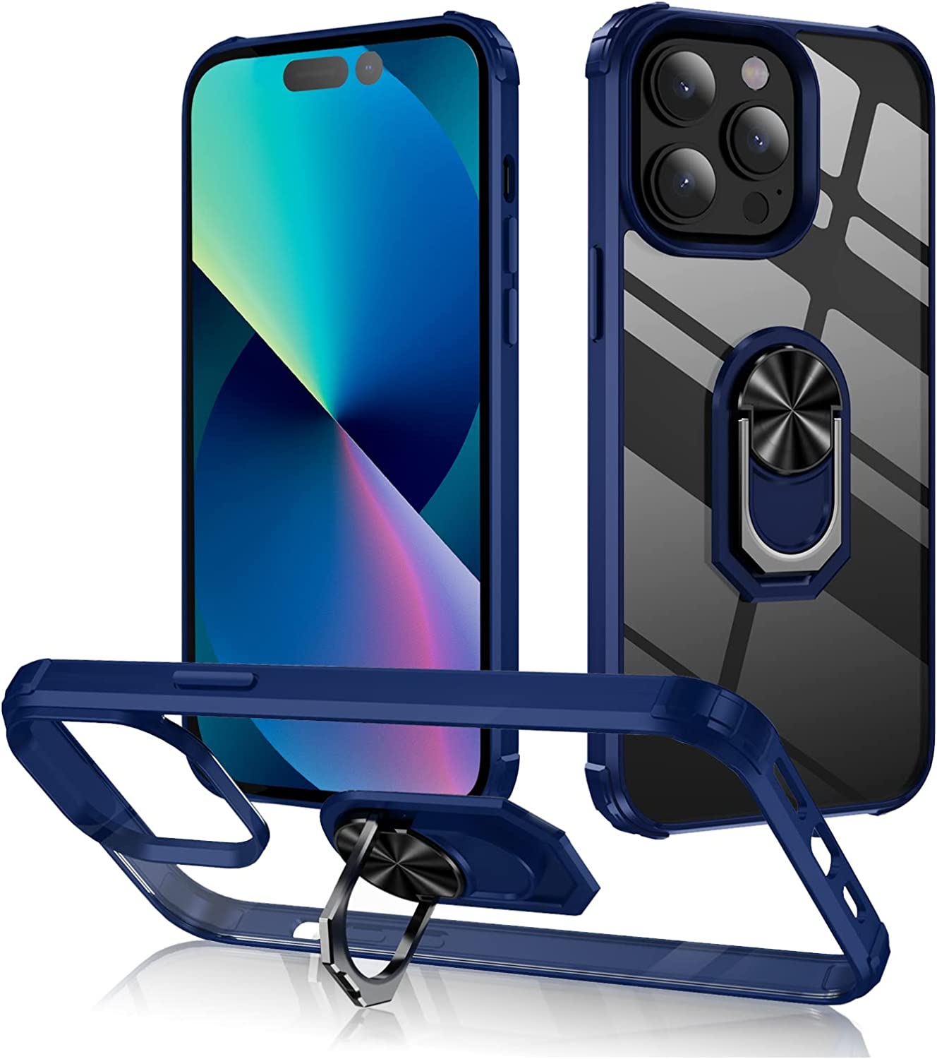 Redpepper iPhone 14 Pro Max cover trasparente con anello