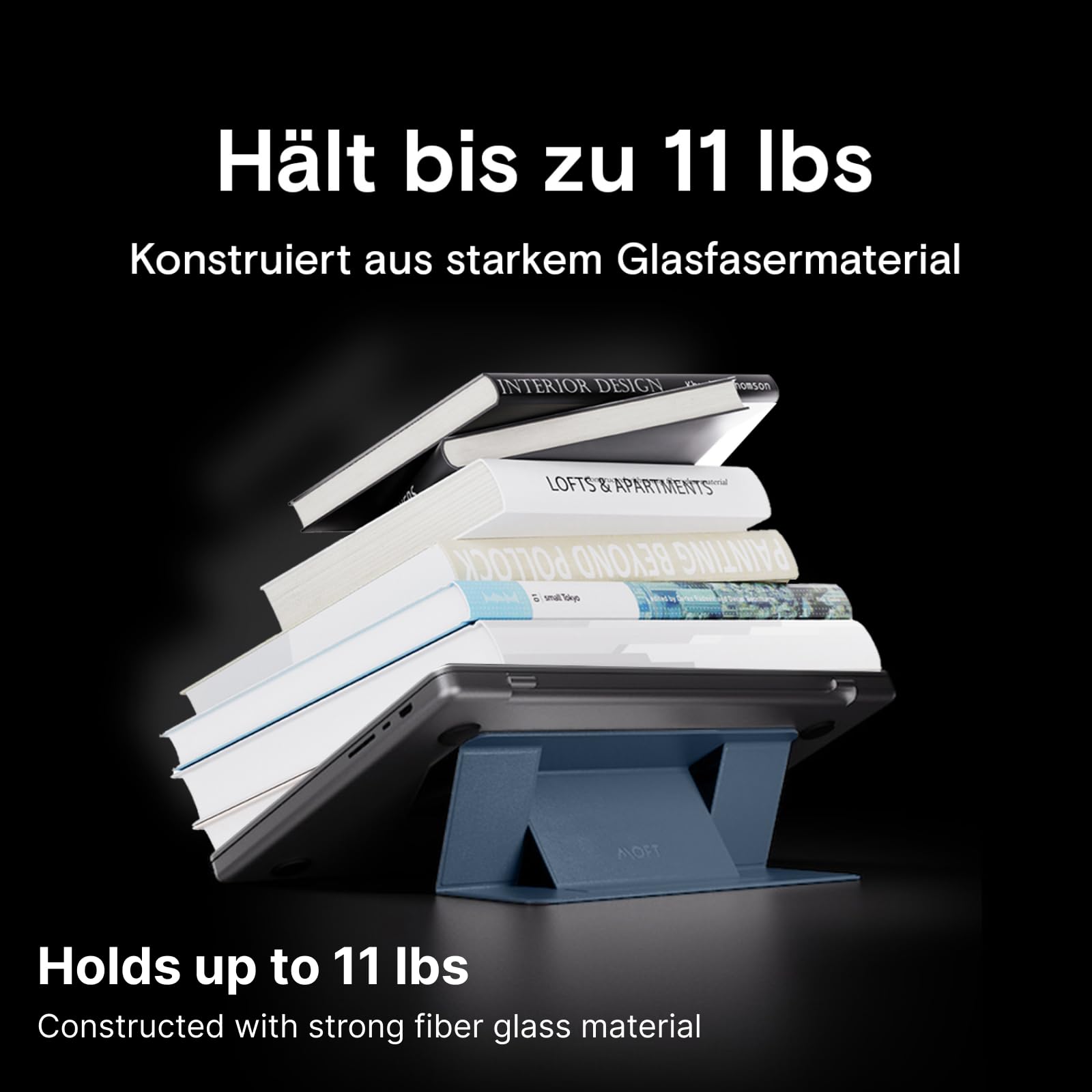 MOFT Invisible Series supporto MacBook 16" blu grafene