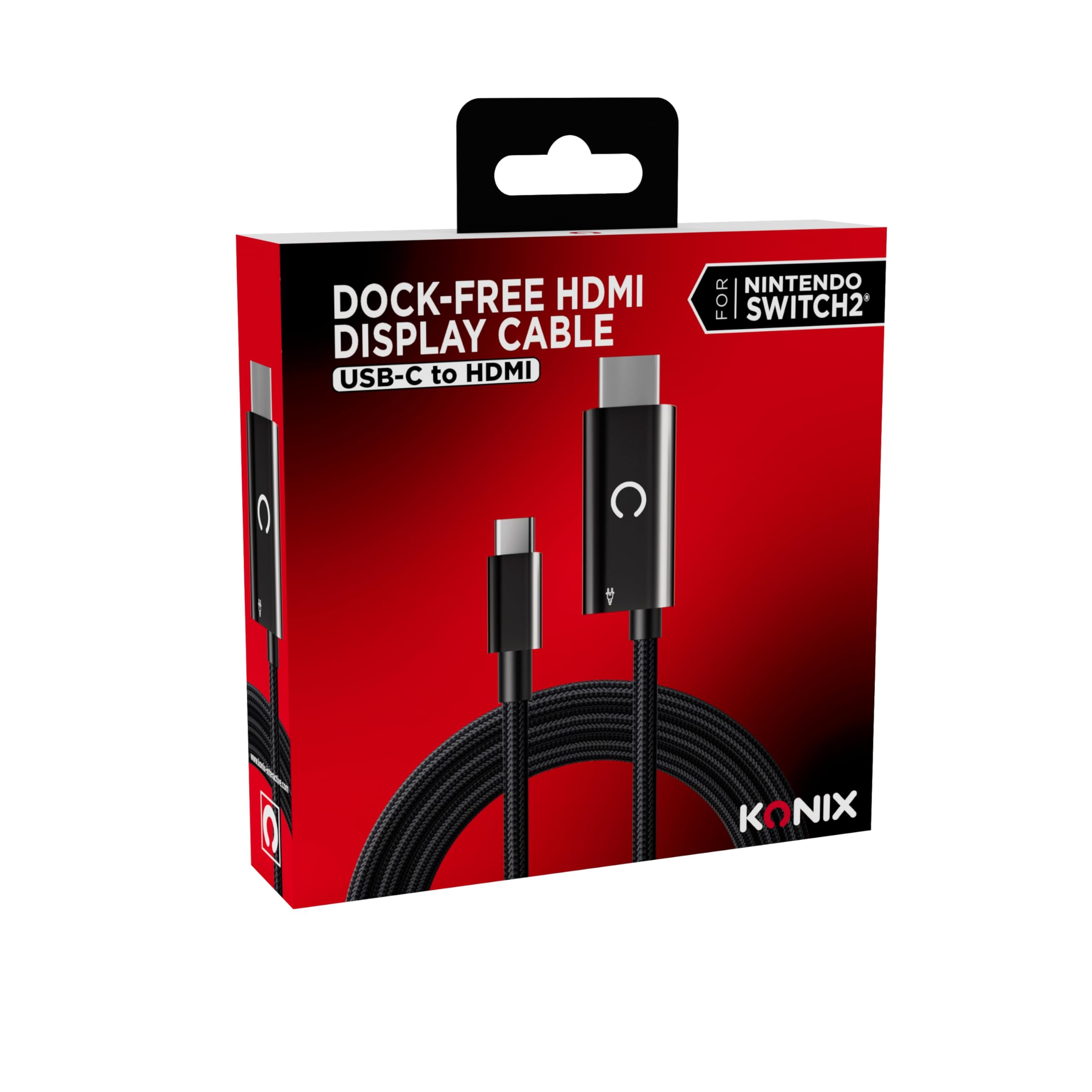 Konix Cavo USB-C HDMI Switch 2 4K Nero Dock-Free TV