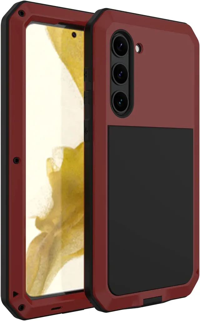 Redpepper Galaxy Cases S23 Plus Custodia Corazzata metallo argento