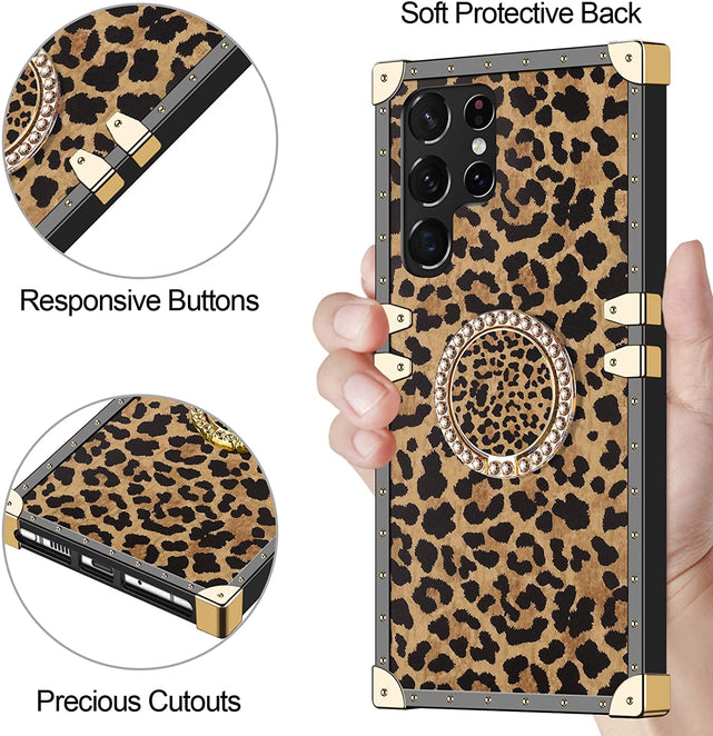 Redpepper S22 Ultra cover anello kickstand quadrata